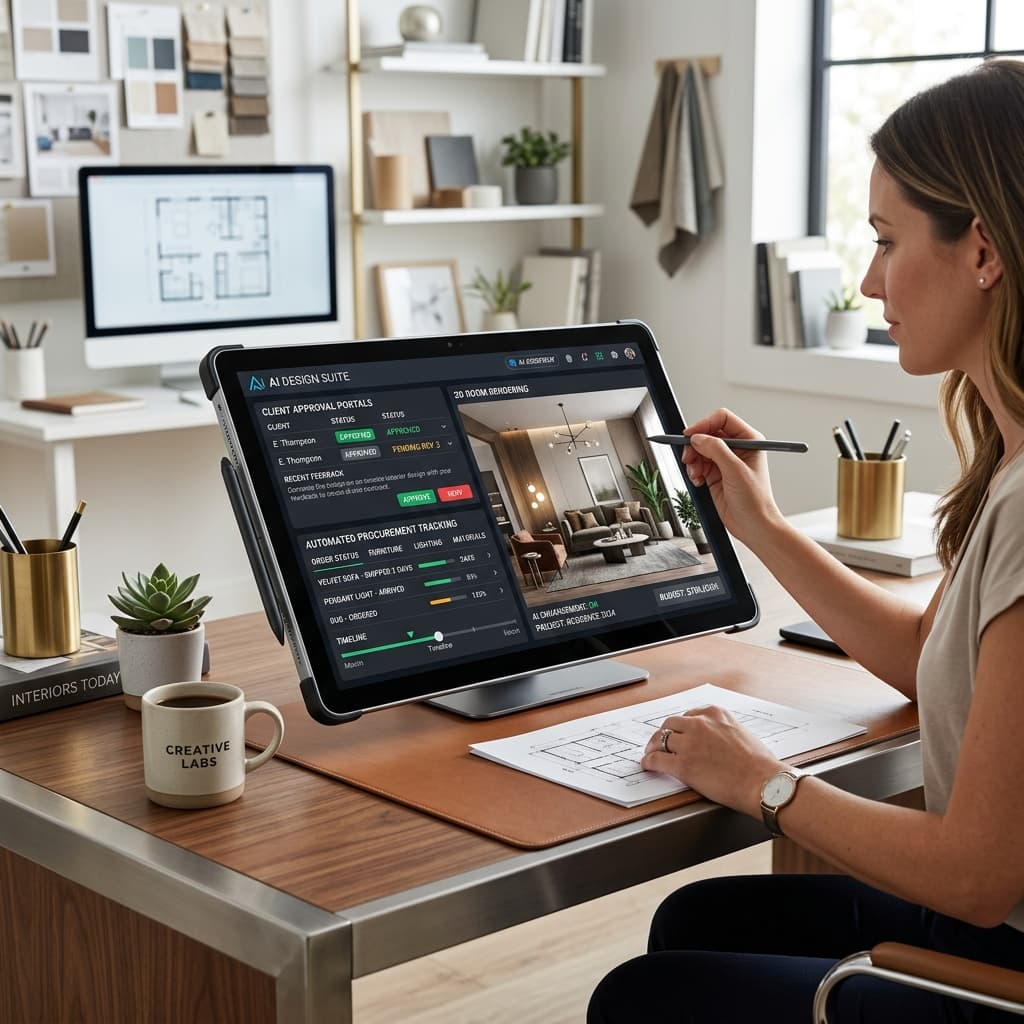 AI-Powered Interior Design Studios: How Automation & Client Approval Portals Eliminate Project Delays