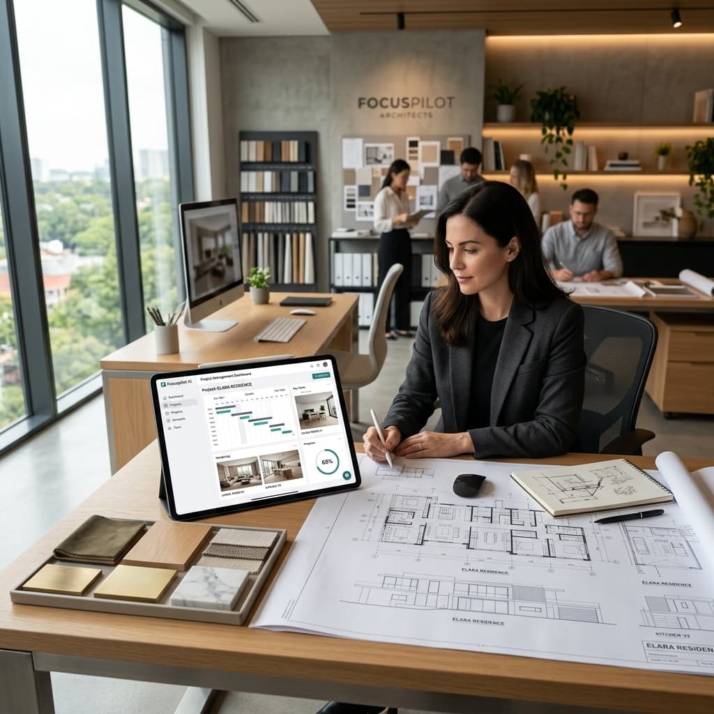Why Focuspilot is the Ultimate AI Studio Operating System for Interior Designers & Architects