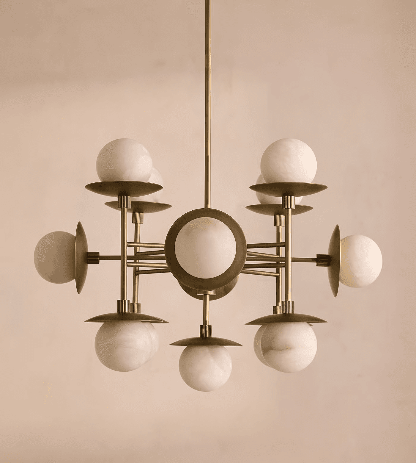 Orbital Brass Chandelier - product selection for interior design project approval